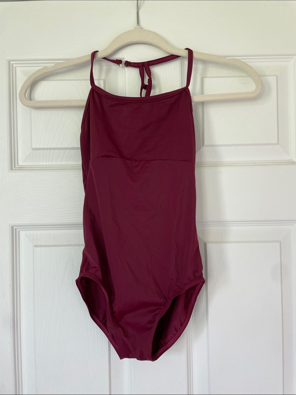 Girls Burgundy Dance Leotard MC